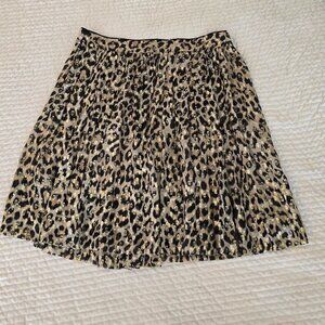 Kate Spade silk leopard skirt
